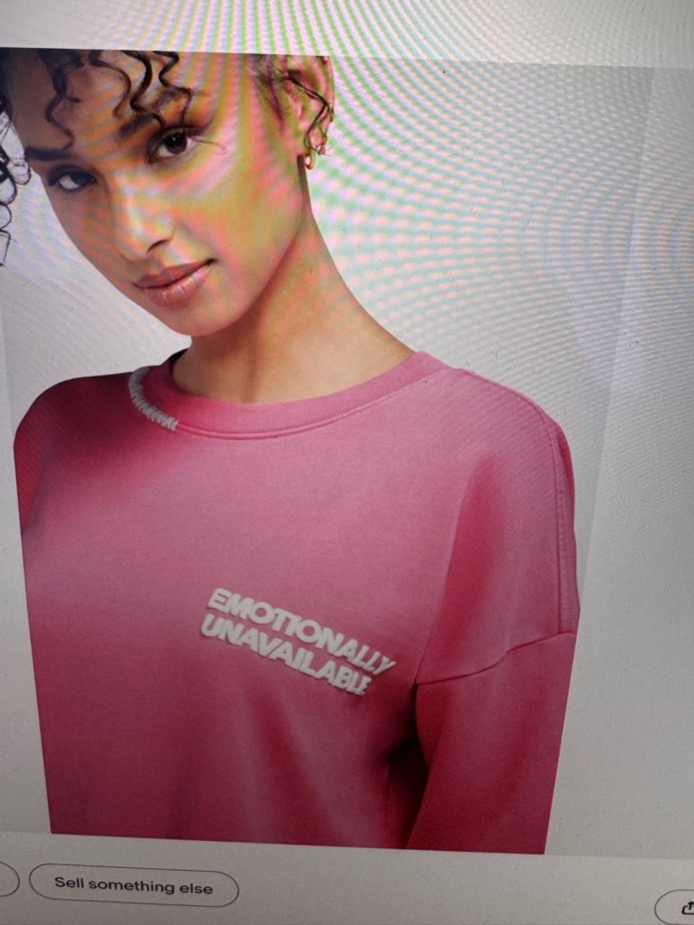 Wildfox Pink "Emotionally Unavailable" Graphic Sweatshirt